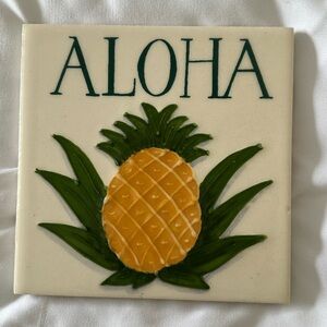 Kauai Banana Patch Studio Hawaii Aloha Ceramic Tile